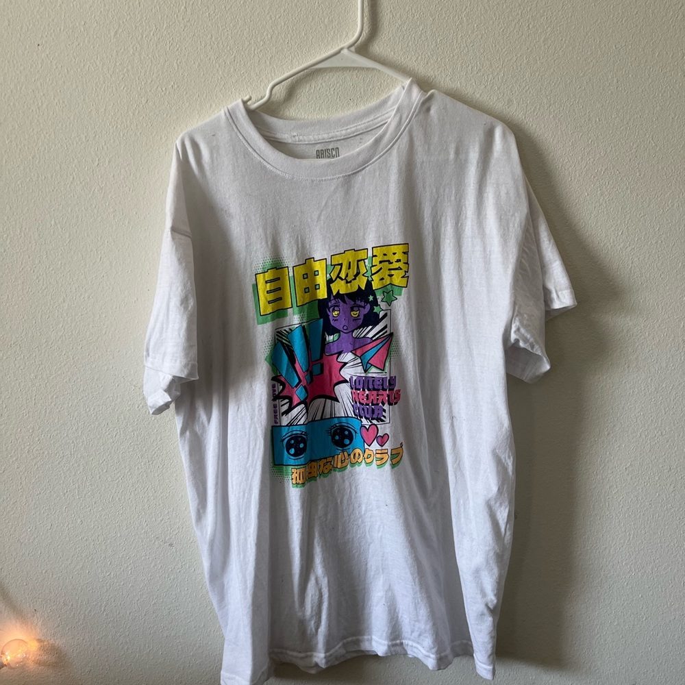 Anime Girl Aesthetic Oversized Graphic Tee